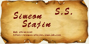 Simeon Stajin vizit kartica